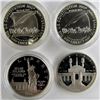 Image 1 : 3-SILVER COMMEM DOLLARS: