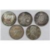 Image 2 : 5-CANADA SILVER DOLLARS: