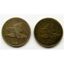 1857 & 1858 FLYING EAGLE CENTS