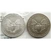 Image 2 : 2008 & 1993 AMERICAN SILVER EAGLES