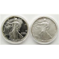 1993 & 1990 AMERICAN SILVER EAGLES