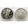 Image 1 : 1993 & 1990 AMERICAN SILVER EAGLES
