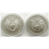 Image 2 : 2007 & 2008 UNC AMERICAN SILVER EAGLES;