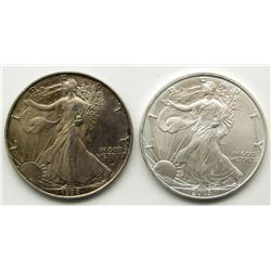 2003 & 1992 AMERICAN SILVER EAGLES