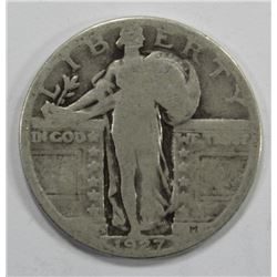 1927-S T1 STANDING LIBERTY QUARTER- GOOD