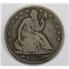 Image 1 : 1853-O ARROWS/RAYS SEATED HALF- VG