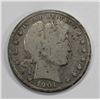 Image 1 : 1901-S BARBER HALF GOOD +