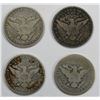 Image 2 : 4- BARBER HALF DOLLARS: 1895-S, 1899-O, 1904-O, 19