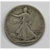 Image 1 : 1916-D WALKING LIBERTY HALF DOLLAR- VG