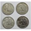 Image 2 : 4- AU+ WALKING LIBERTY HALF DOLLARS