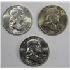 Image 1 : 3- BU WALKING LIBERTY HALF DOLLARS