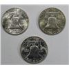 Image 2 : 3- BU WALKING LIBERTY HALF DOLLARS