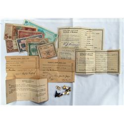 WWII SEAMANS CERTIFICATE OF IDENTIFICATION PAPER A
