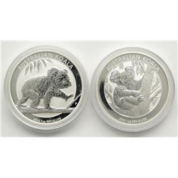 TWO (2) QUEEN ELIZABETH AUSTRALIA FINE SILVER