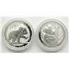 Image 1 : TWO (2) QUEEN ELIZABETH AUSTRALIA FINE SILVER