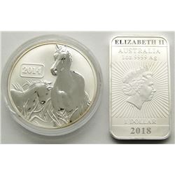 TWO (2) ELIZABETH 1 OZ .999 SILVER OUNCES