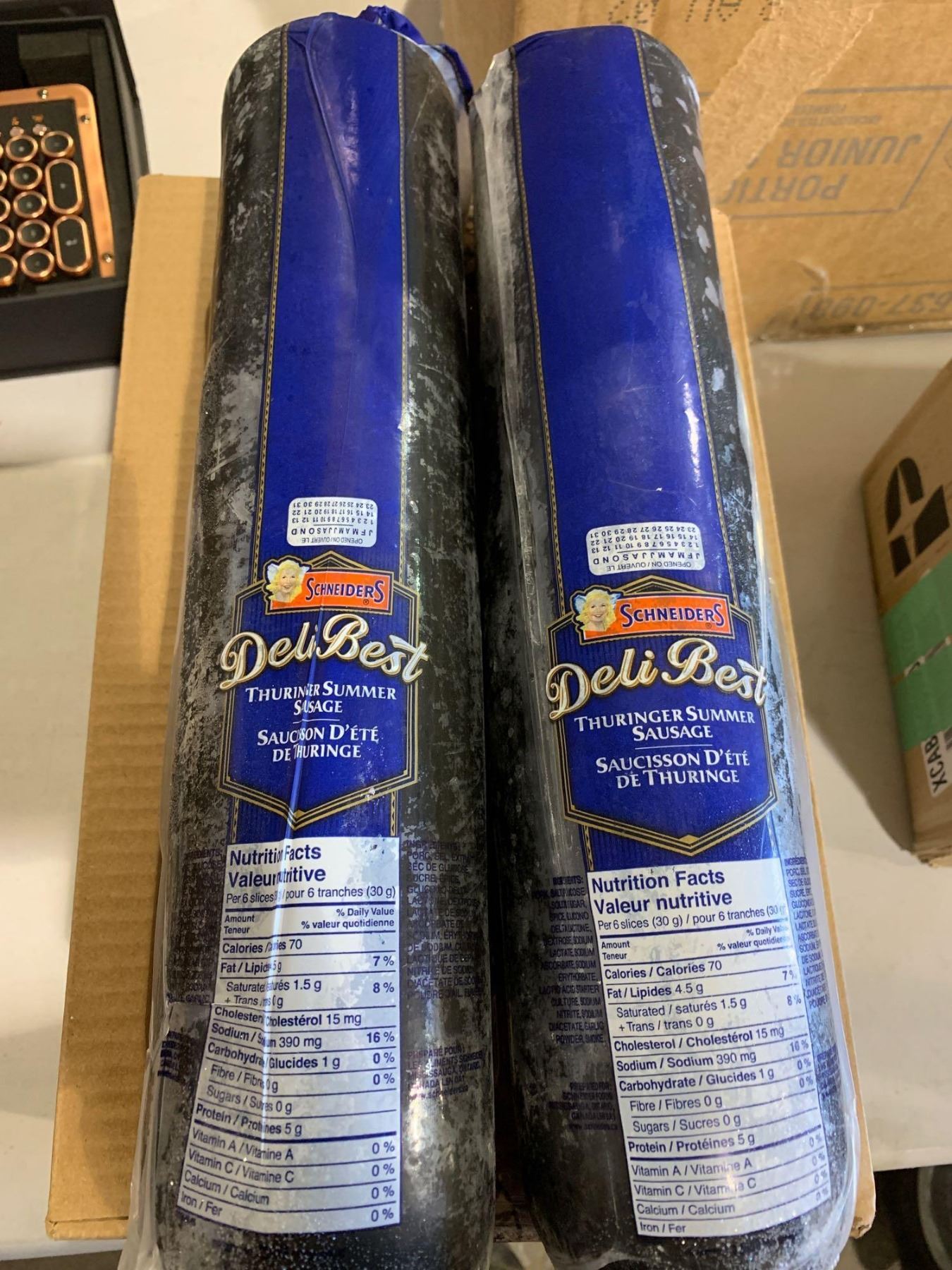 Schneider Thuringer Summer Sausage Lot of 2