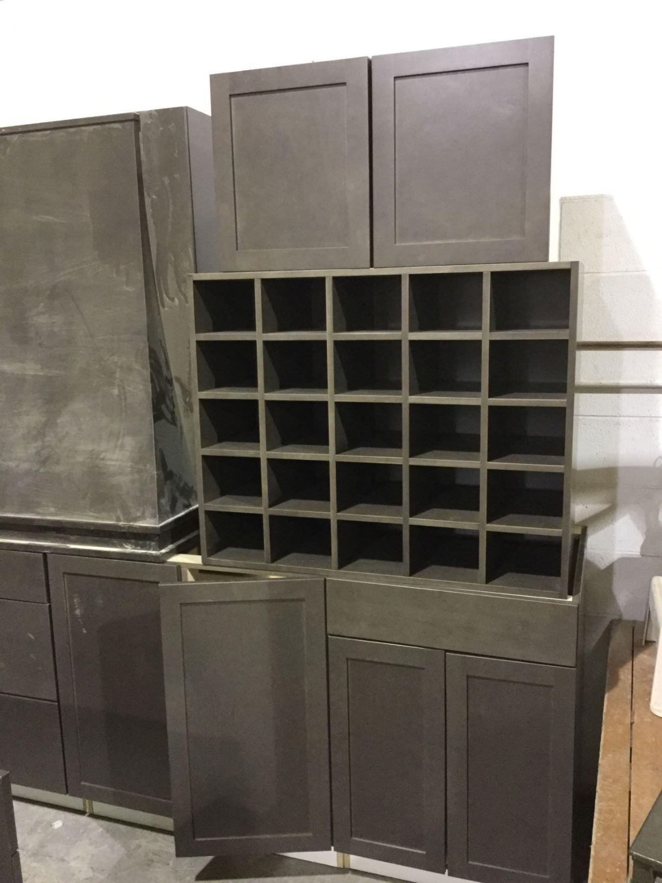 EspressoMaple Shaker Style 21 piece Kitchen Cabinet Set includes upper and lower cabinets, vanity ca