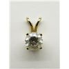 Image 1 : 14K GOLD CZ STONE PENDANT