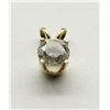 Image 2 : 14K GOLD CZ STONE PENDANT