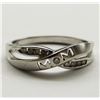 Image 3 : 10K WHITE GOLD "MOM" RING W/ DIAMONDS