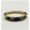 Image 1 : 14K GOLD BLUE SAPHIRE AND DIAMONDS LADIES RING