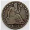 Image 1 : 1854 ARROWS AT DATE SEATED HALF