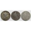 Image 1 : 3-SEATED HALF DOLLARS: