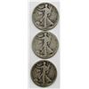 Image 1 : 1917-D OBV, 1918-D, & 1921-S WALKING LIBERTY HALVE