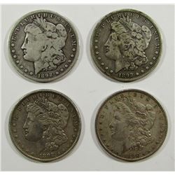 2-1892, 2-1892-S MORGAN DOLLARS