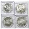 Image 1 : 4- GEM BU CANADA SILVER DOLLARS