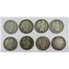 Image 1 : 8- BARBER HALF DOLLAR LOT