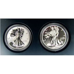 2013-W AM SILVER EAGLE 2PC SET