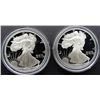 Image 1 : 1994 & 1995 PROOF AM SILVER EAGLES