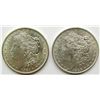 Image 1 : 1896 & 1921 MORGAN SILVER DOLLARS AU/BU