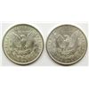 Image 2 : 1896 & 1921 MORGAN SILVER DOLLARS AU/BU