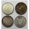 Image 2 : 4-MORGAN DOLLARS:  1882-S, '80-S, '83-O,