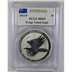 2014 AUSTRALIA WEDGE TAIL SILVER DOLLAR