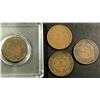Image 2 : 1866, '67, '68, '69 TWO CENT PIECES