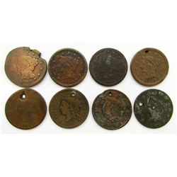 8 - LG CENTS: DAMAGED/HOLED/POROSITY