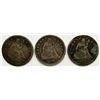 Image 1 : 3-LOVE TOKEN SEATED QTRS - UNIQUE!