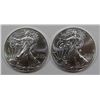 Image 1 : 2012 & 2012 AMERICAN SILVER EAGLES