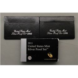 3U.S. SILVER PROOF SETS MIX YEARS