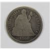Image 1 : 1868 SEATED DIME- GOOD