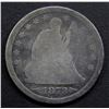 Image 1 : 1873 ARROWS AT DATE SEATED QUARTER- AG