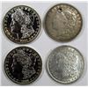 Image 1 : 4-SILVER DOLLARS;MIXED DATES/MINT MARKS/GRADES