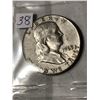 Image 1 : 1963 D Silver Franklin Half Dollar Nice Early US Coin