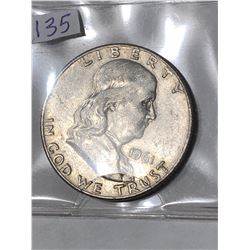 1961 D Silver Franklin Half Dollar Nice Early US Coin