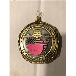 Military Challenge Token US Army Corps Of Engineers