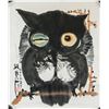 Image 1 : Huang Yongyu b.1924 Chinese Watercolor Owl Roll